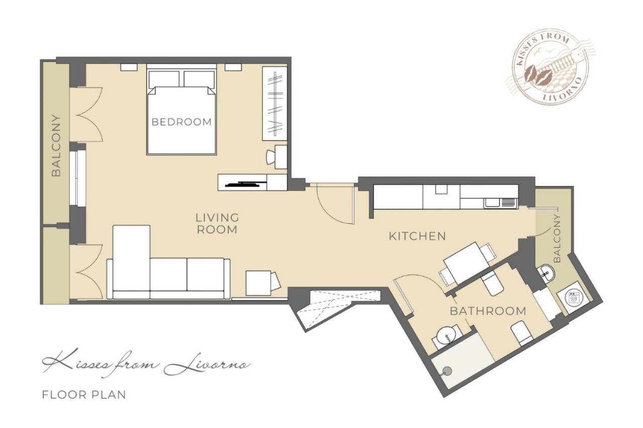Kisses From Livorno Open Space Apartment - No Pets Allowed Luaran gambar